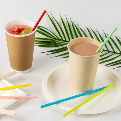 12mm 10mm Ostre zakończenie Bubble Tea Słomka Indywidualne opakowanie