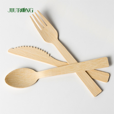 Dispos Biodegradowalna bambusowa zastawa stołowa Drewniany nóż Widelec Łyżka Flatwar Cutleri Set