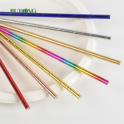 6mm 8mm 12mm Kompostowalna słomka do picia Indywidualnie owinięta PLA Biodegradowalna
