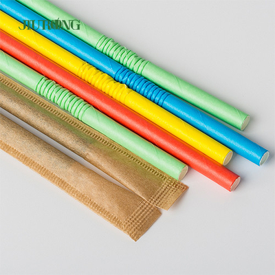 Bio Custom Prosta papierowa słomka do picia do kawy Boba Tea