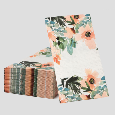 Niestandardowy nadruk Fashion Flower Jednorazowe serwetki papierowe Materiały weselne