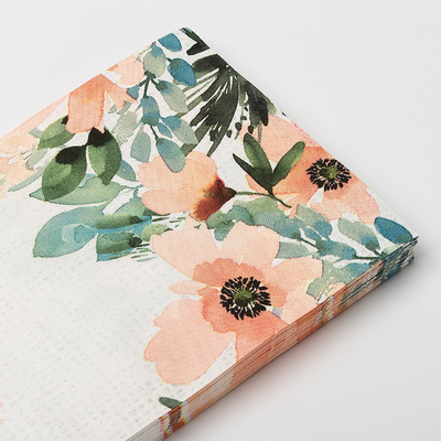 Niestandardowy nadruk Fashion Flower Jednorazowe serwetki papierowe Materiały weselne