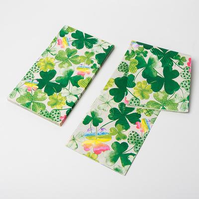 Partysprite Clover Design Biodegradowalna papierowa serwetka Świąteczne artykuły na imprezy tematyczne