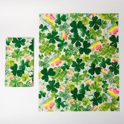 Partysprite Clover Design Biodegradowalna papierowa serwetka Świąteczne artykuły na imprezy tematyczne