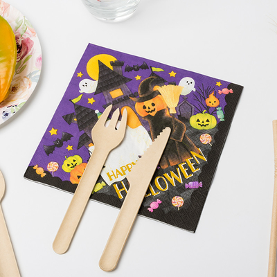 BRC Dinner Paper Serwetka Party Sprite Crazy Pumpkin Monster Halloween Theme Party Supplies