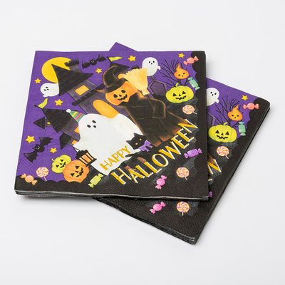 BRC Dinner Paper Serwetka Party Sprite Crazy Pumpkin Monster Halloween Theme Party Supplies