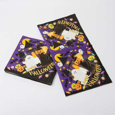 BRC Dinner Paper Serwetka Party Sprite Crazy Pumpkin Monster Halloween Theme Party Supplies