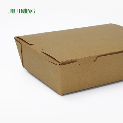 Biodegradowalny jednorazowy papierowy pojemnik na żywność 900 ml nadający się do recyklingu