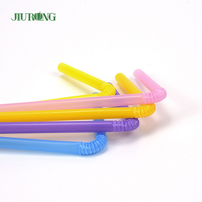Biodegradowalne przyjazne dla środowiska jednorazowe słomki Kolorowe plastikowe 4,6 * 150 mm