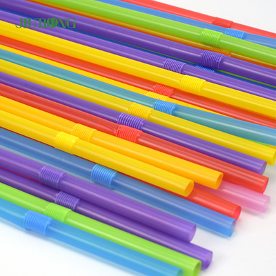 Biodegradowalne przyjazne dla środowiska jednorazowe słomki Kolorowe plastikowe 4,6 * 150 mm