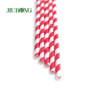 Boba Bubble Tea Biodegradowalna słomka papierowa 7 * 230 mm Food Grade