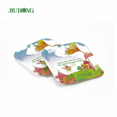 Biodegradowalne talerze papierowe z powłoką UV Food Grade Recyclable Matt Lamination