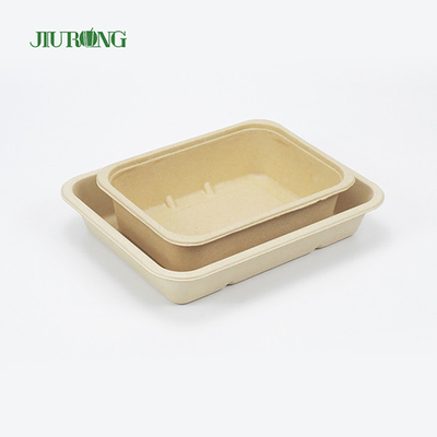 Drukowany, zrównoważony papier z trzciny cukrowej Bagasse Food Box, odporny na tłuszcz