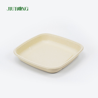 Bagasse Takeaway Jednorazowe papierowe talerze z trzciny cukrowej Biodegradowalne