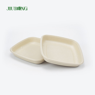 Bagasse Takeaway Jednorazowe papierowe talerze z trzciny cukrowej Biodegradowalne