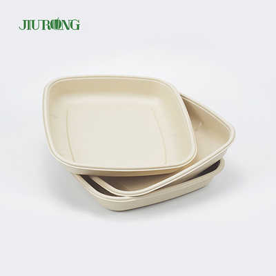 Bagasse Takeaway Jednorazowe papierowe talerze z trzciny cukrowej Biodegradowalne