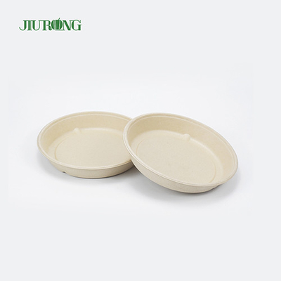 Jednorazowy pojemnik na żywność z trzciny cukrowej Hamburger Bagasse Paper Tray