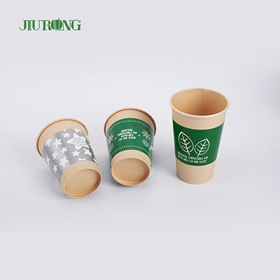 Biodegradowalne kubki papierowe o pojemności 200 ml