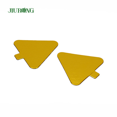 Dzieci DIY Triangle Mini Cake Board złoty 93*88mm papier foliowy spożywczy