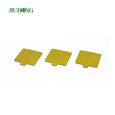 Wielokrotnego użytku MDF Gold Rectangle Cake Board Jednorazowe 100 * 65 mm Greaseproof