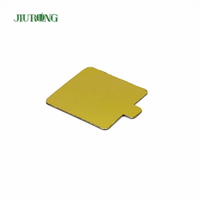 Wielokrotnego użytku MDF Gold Rectangle Cake Board Jednorazowe 100 * 65 mm Greaseproof