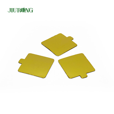 Wielokrotnego użytku MDF Gold Rectangle Cake Board Jednorazowe 100 * 65 mm Greaseproof