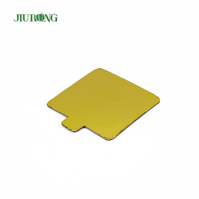 Wielokrotnego użytku MDF Gold Rectangle Cake Board Jednorazowe 100 * 65 mm Greaseproof