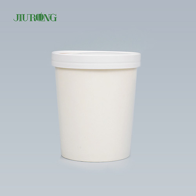 Biała biodegradowalna miska papierowa do użytku domowego 8 OZ Wodoodporne niestandardowe logo