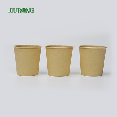 Biodegradowalna miska na zupę papierową 12 Oz Jednorazowe miski z pokrywkami