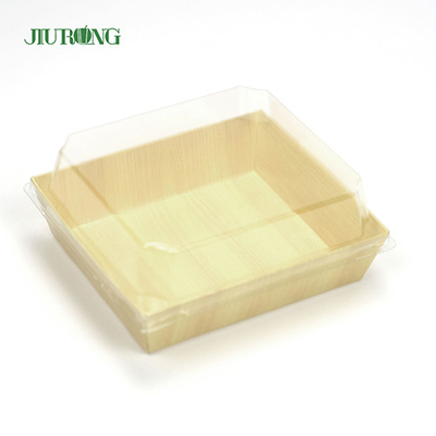 Recyklingowy biodegradowalny pojemnik na żywność Papierowa taca do sushi 180 mm do sklepu spożywczego