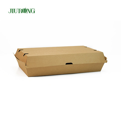 2100 ml Ekologiczne opakowanie na wynos Food Grade papierowe pudełko na lunch kraft