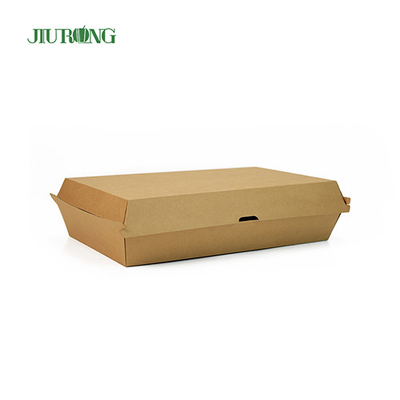 2100 ml Ekologiczne opakowanie na wynos Food Grade papierowe pudełko na lunch kraft