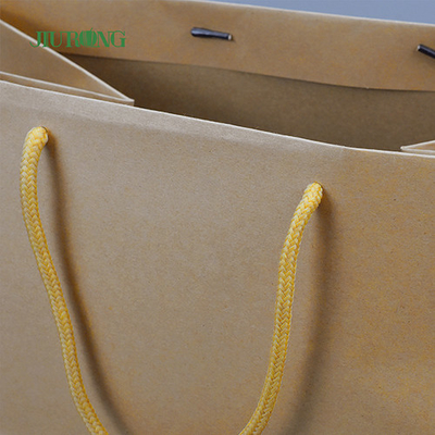 Biodegradowalna torba papierowa na wynos 320 mm Ekologiczne torby Kraft o wysokości 320 mm