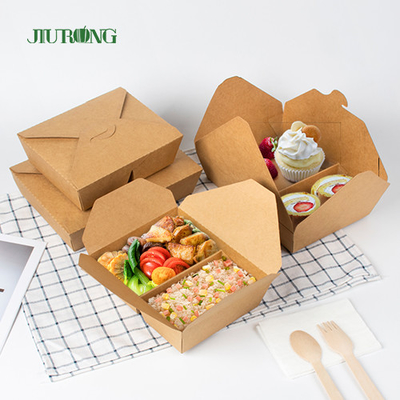 Biodegradowalny pojemnik na papier pakowy Togo Box Fast Food Takeaway Packaging Container
