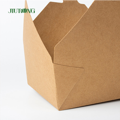 Jednorazowe pudełko na lunch z papieru pakowego Fast Food Delivery Pojemnik do pakowania na wynos