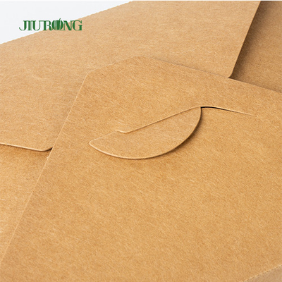 Jednorazowe pudełko na lunch z papieru pakowego Fast Food Delivery Pojemnik do pakowania na wynos