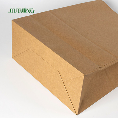 SOS Brown Kraft Paper Bag z uchwytem Recycled Lunch Food Packaging