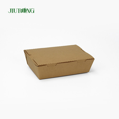 Biodegradowalny jednorazowy papierowy pojemnik na żywność 900 ml nadający się do recyklingu