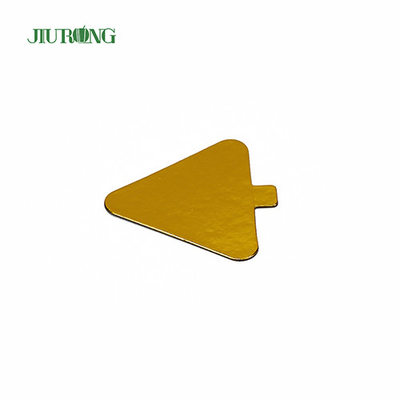 Dzieci DIY Triangle Mini Cake Board złoty 93*88mm papier foliowy spożywczy